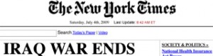 New York Times: Iraq War Ends