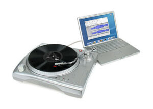 Plastic USB record player